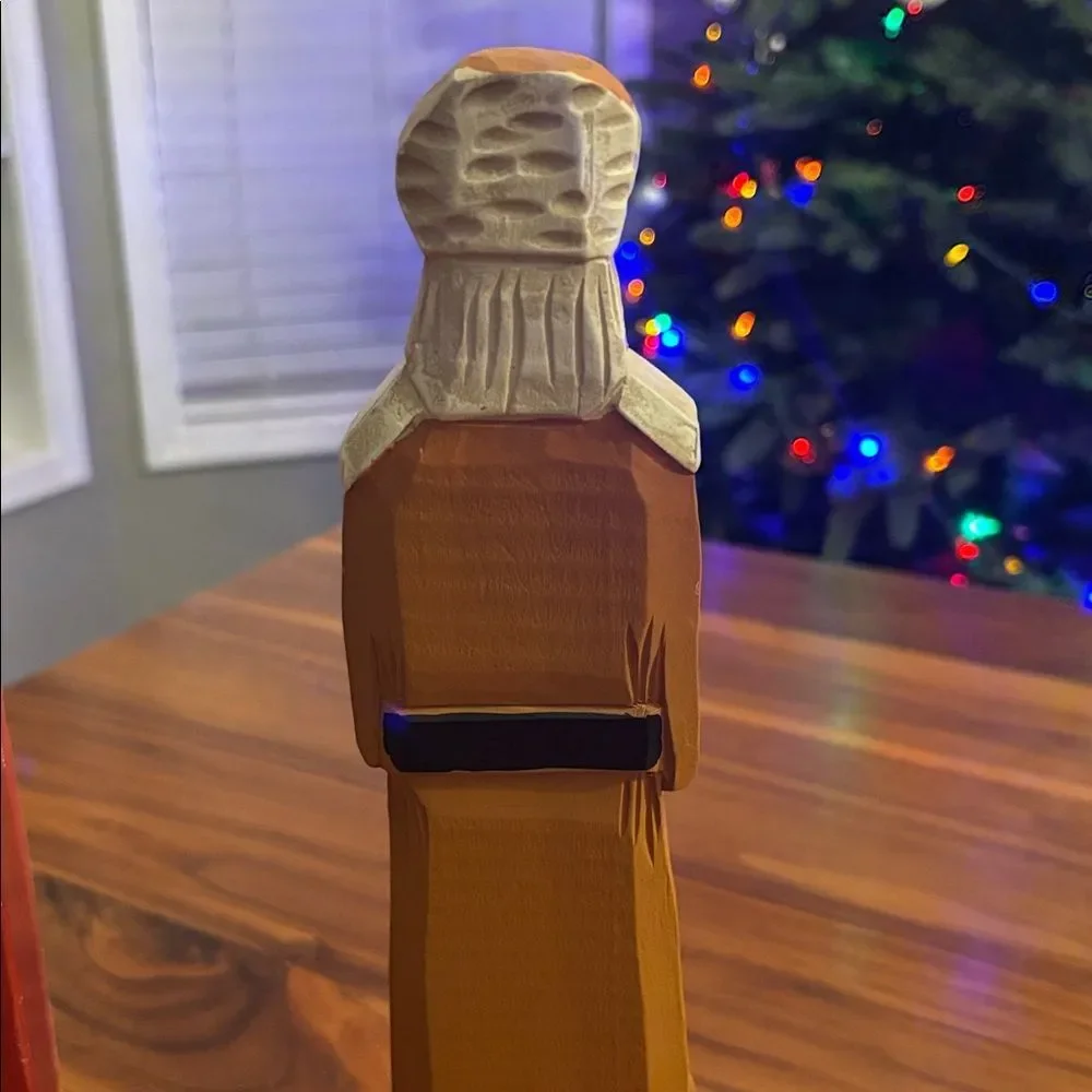 Santa of the World Hand Painted Carved Wood 1903 Russia Collectors Edition 12.5”